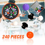 240 PCS Chemistry Molecular Model Organic Chemistry Atom Set for School Lab Teaching