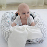 Baby Nest Bed Crib Portable Removable and Washable Crib Travel Bed Cotton Cradle for Children Infant Kids(BY-2038)