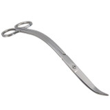 Water Grass Tool Aquarium Stainless Steel Wave Shaped Scissors Lengthened Tweezers(Silver)