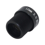 Weesee 3MP 12mm M12 26.2 Degree Horizontal Viewing Angle, F2.0 Fixed Lris IR Board CCTV Lens for HD Security Camera