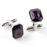 Fashion Zircon Alloy Plating Nail Sleeve Cufflinks for Female(Pink)