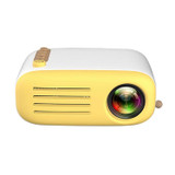 YG200 Portable LED Pocket Mini Projector AV SD HDMI Video Movie Game Home Theater Video Projector, US Plug(Yellow and White)