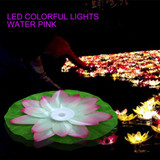 3 Color LED Flood Light Artificial Lotus Floating Flower Shape Lamps For Outdoor Swimming Pool Wishing Party(Yellow)