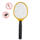 Hand Racket Mosquito Swatter Insect Home Garden Pest Bug Fly Mosquito Zapper Swatter Killer Electric Fly Swatter(YELLOW)