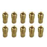 10 PCS Three-claw Copper Clamp Nut for Electric Mill FittingsBore diameter: 1.8mm