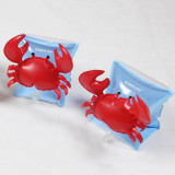 Children Inflatable Red Crabs Shape Arm Bands Floatation Sleeves Water Wings Swimming Floats, Size: 16x20x15cm