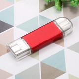 32GB 3 in 1 USB-C / Type-C + USB 2.0 + OTG Flash Disk, For Type-C Smartphones & PC Computer (Red)