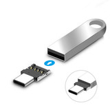 Mini Aluminum Alloy USB-C / Type-C Male to USB Female OTG Adapter Connector