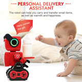 JJR/C R4 Cady Wile 2.4GHz Intelligent Remote Control Robo-advisor Money Management Robots Toy with Colorful LED Light, Remote Control Distance: 15m, Age Range: 8 Years Old Above (Red)