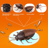 Tricky Funny Toy Infrared Remote Control Scary Creepy Cockroach, Size: 7.5*14cm