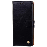 For Galaxy S8 Business Style Oil Wax Texture Horizontal Flip Leather Case with Holder & Card Slots & Wallet(Black)