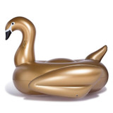 Inflatable Golden Swan Shaped Floating Mat Swimming Ring, Inflated Size: 190 x 190 x 130cm