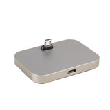 Micro USB Aluminum Alloy Desktop Station Dock Charger, For Samsung, HTC, LG, Sony, Huawei, Lenovo and other Smartphones(Grey)