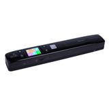 iScan02 WiFi Double Roller Mobile Document Portable Handheld Scanner with LED Display,  Support 1050DPI  / 600DPI  / 300DPI  / PDF / JPG / TF(Black)