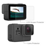 PULUZ  Lens HD Screen Protector + LCD Display Tempered Glass Film for GoPro HERO7 Black /HERO7 Silver / HERO7 White /6 /5