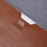 Universal Envelope Style PU Leather Case with Holder for Ultrathin Notebook Tablet PC 15.4 inch, Size: 39x28x1.5cm(Brown)