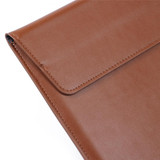 Universal Envelope Style PU Leather Case with Holder for Ultrathin Notebook Tablet PC 15.4 inch, Size: 39x28x1.5cm(Brown)