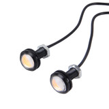 2 PCS 3W  Waterproof Eagle Eye light LED Light for Vehicles, Cable Length: 60cm(Pink Light)