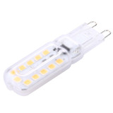 G9 3W 300LM Transparent Cover Corn Light Bulb, 22 LED SMD 2835, AC 220-240V(Warm White)