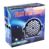 3W x 54 LED PAR Light Stage Light, with LED Display, Master / Slave / DMX512 / Auto Run / Sound Control Modes, US/EU Plug