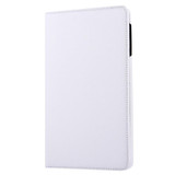 For Galaxy Tab A 10.1 / T580 Litchi Texture Horizontal Flip 360 Degrees Rotation Leather Case with Holder(White)