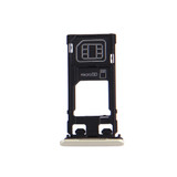 SIM Card Tray + Micro SD Card Tray + Card Slot Port Dust Plug for Sony Xperia X (Single SIM Version)