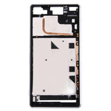 Single SIM Front Housing LCD Frame Bezel for Sony Xperia Z3(White)