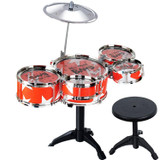 Children Simulation Shelf Drum Jazz Drum With Chair Set