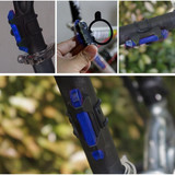 AQY-093 Detachable USB Rechargeable LED Bike Taillight(Blue)