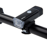 MC-QD001 180 Lumens USB Rechargeable LED Bright Aluminum Light with Handlebar Mount(Black)
