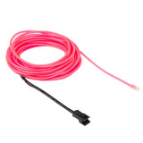 Waterproof Round Flexible Car Strip Light with Driver for Car Decoration, Length: 5m(Pink)