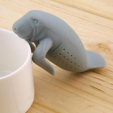 Cute Manatee Infuser Silicone Tea Strainers(Grey)