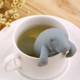 Cute Manatee Infuser Silicone Tea Strainers(Grey)