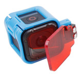 TMC Low-profile Frame Mount with Filter for GoPro HERO5 Session /HERO4 Session /HERO Session(Blue)