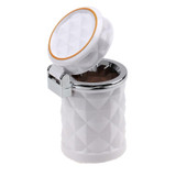 Diamond Facets Car Ashtray with LED Light(White)