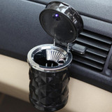 Diamond Facets Car Ashtray with LED Light(White)