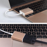 USB-C / Type-C 3.1 to VGA Multi-display Adapter Cable,Cable Length: About 10cm(Gold)