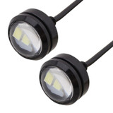 2 PCS  22.5mm 1.5W 150LM White Light 3 LED SMD 5630 Spotlight Eagle Eye Light Daytime Running Light for Vehicles