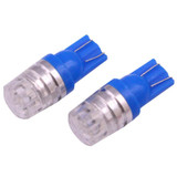 2 PCS T10 1.5W 60LM 1 LED Blue COB LED Brake Light for Vehicles, DC12V(Blue)