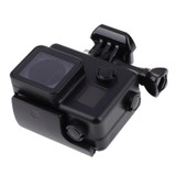 Black Edition Waterproof Housing Protective Case with Buckle Basic Mount for GoPro HERO4 /3+,  Waterproof Depth: 10m(Black)