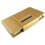 Universal Bluetooth Keyboard with Leather Tablet Case & Holder for Ainol / PiPO / Ramos 9.7 inch / 10.1 inch Tablet PC(Gold)