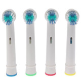 4 PCS Electric Toothbrush Heads Replacement Oral Health Care(White)