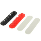 CC-595 Plastic Wire Cable Adhesive Plug Holder (Pair), Random Color Delivery