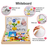 Animal Puzzle Magnetic Double Side Drawing Board