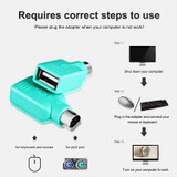 10 pcs USB Female to PS Male Convertor Plug