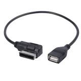 Multimedia Digital Audio AMI to USB Adapter Cable for Audi(Black)