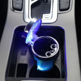Portable 7 Color LED Light Car Automobile Ashtray Cigarette Holder, Size: 66 x 99 mm(White)