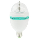E27 3W Colorful Light LED Light Bulb,  Rotating Lamp, 240lm, AC 85-260V