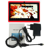 7.0 inch Tablet PC, 512MB+4GB, Android 4.2.2, 360 Degrees Menu Rotation, Allwinner A33 Quad-core, Bluetooth, WiFi(Red)