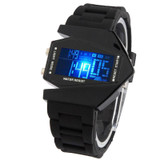 Fashion LED Digital Watch with Special Design Case(Black)